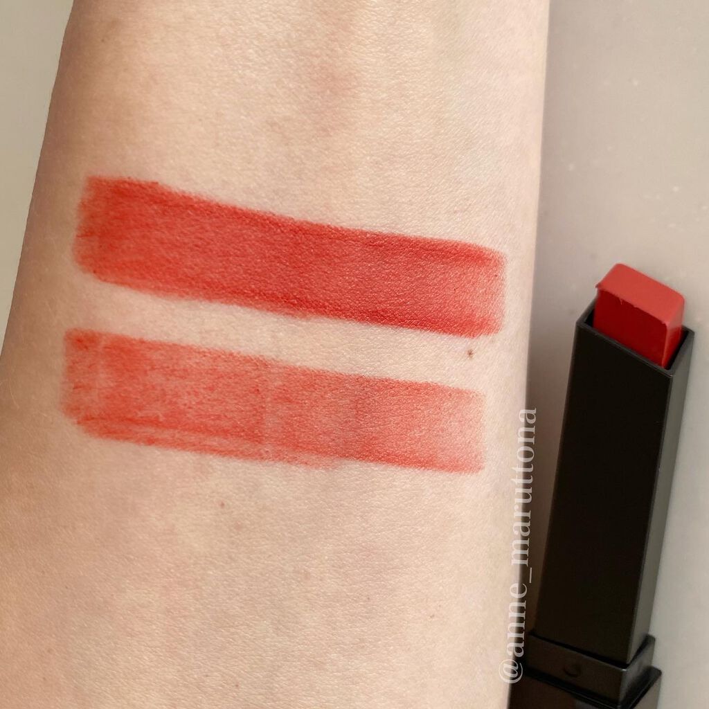 ルージュ ピュールクチュール ザ スリム ベルベットラディカル No.305 オレンジ サージ/YVES SAINT LAURENT BEAUTE/口紅を使ったクチコミ（3枚目）