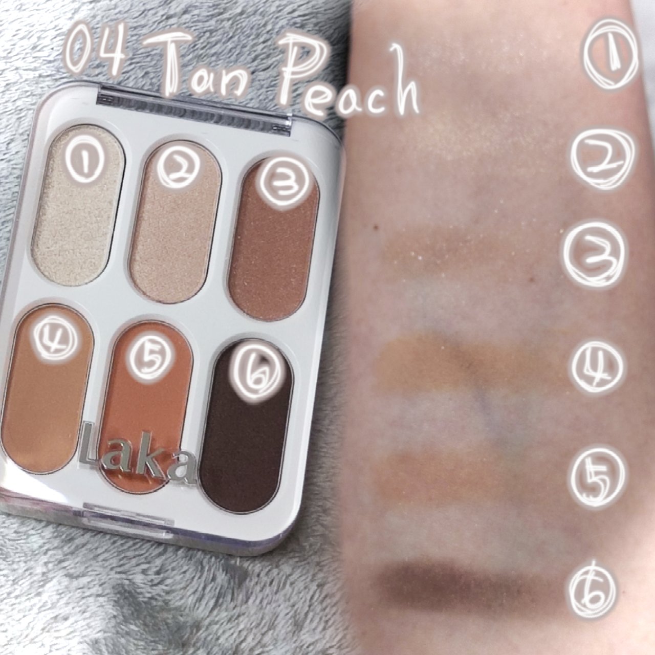 フォーエバー6アイパレット/Laka/アイシャドウパレットを使ったクチコミ（3枚目）