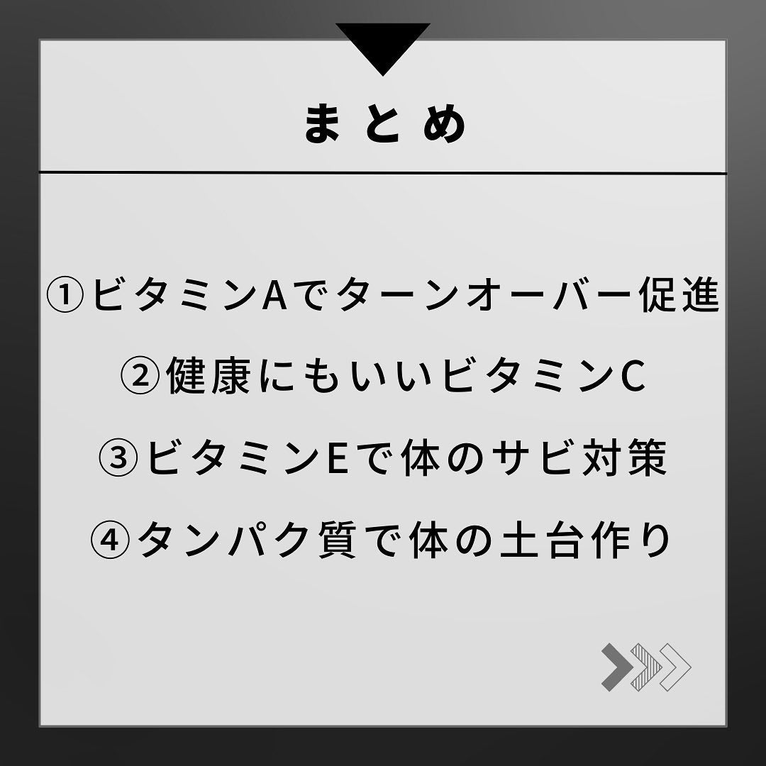 ヨウ | 31歳の老けない暮らし on LIPS 「今回は美肌に必須の栄養素を4つ紹介します。特にビタミンエースと..」(7枚目)
