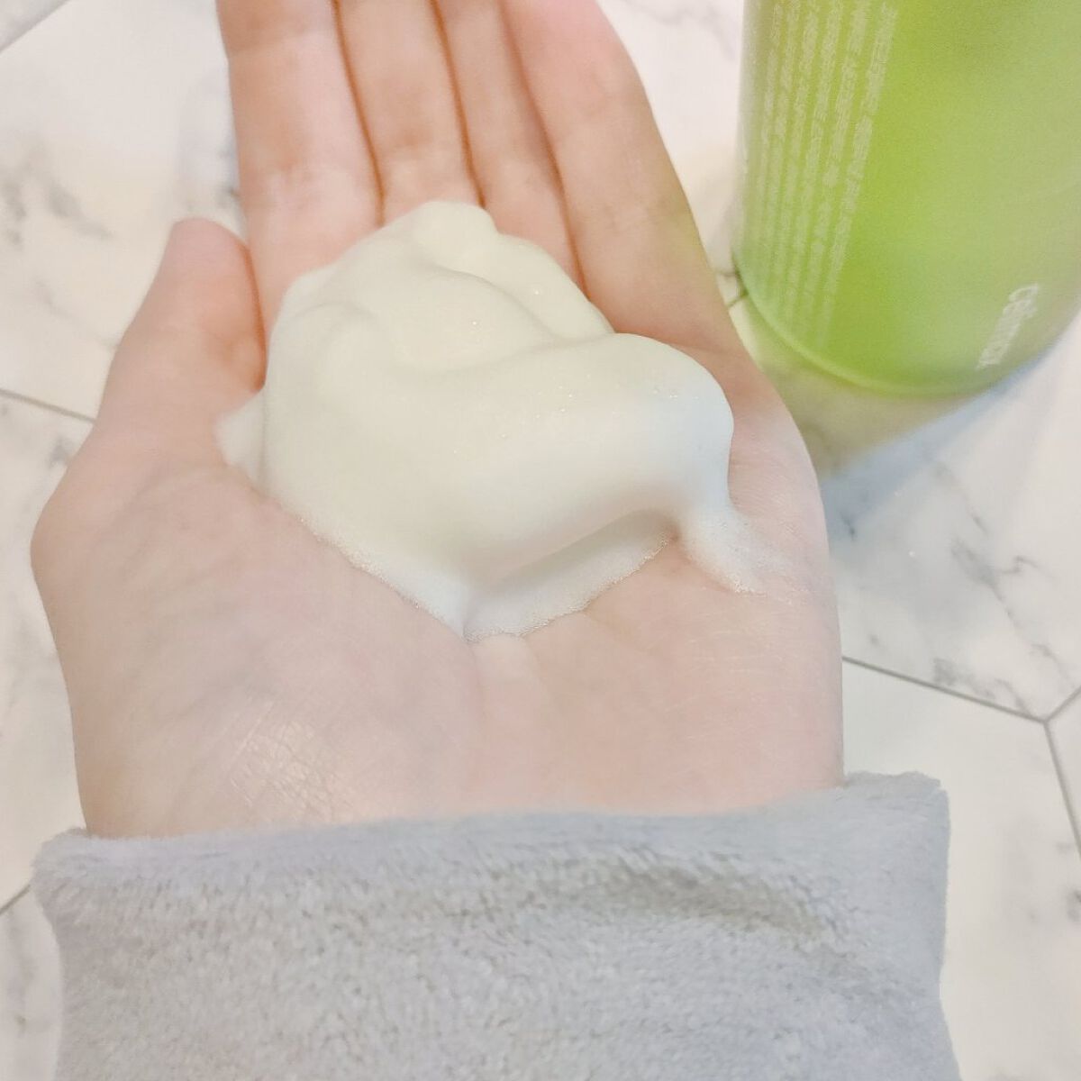 ザリアルノニアクネバブルクレンザー/celimax/泡洗顔を使ったクチコミ（3枚目）