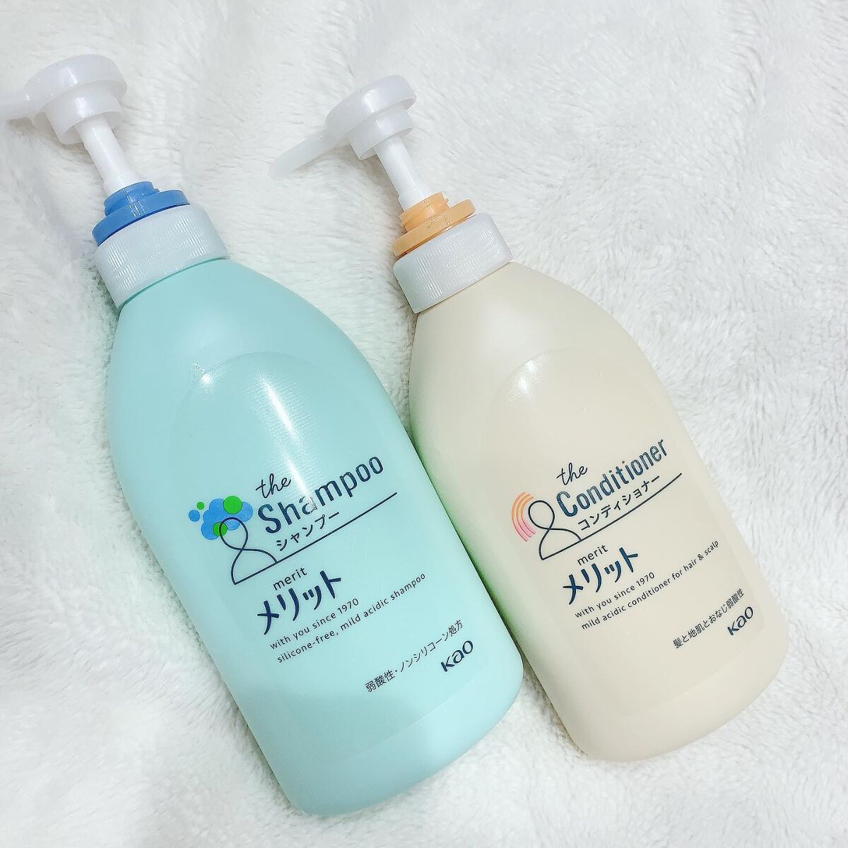 シャンプー／コンディショナー コンディショナー ポンプ 480ml/メリット/市販シャンプーを使ったクチコミ（1枚目）