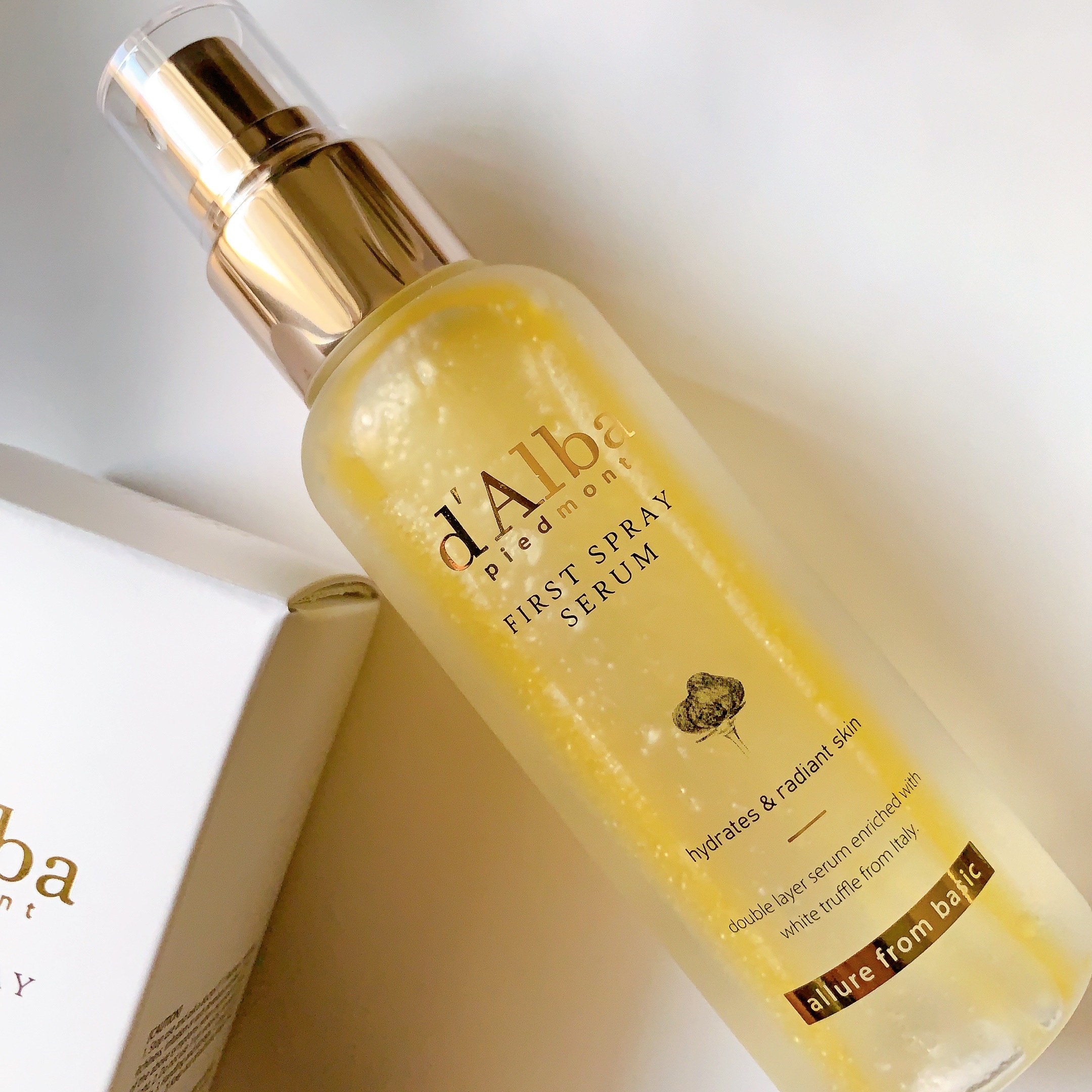 ダルバ ホワイトトリュフファーストスプレーセラム/ダルバ/ミスト状化粧水を使ったクチコミ（1枚目）