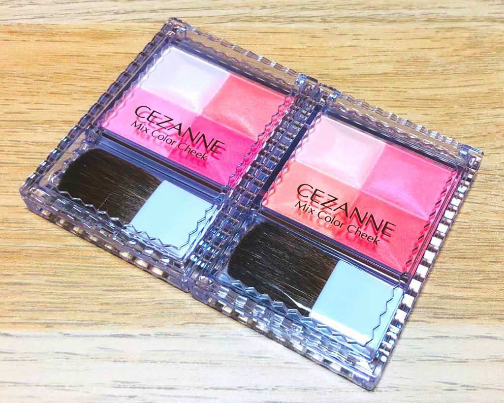 ミックスカラーチーク/CEZANNE/パウダーチークを使ったクチコミ（1枚目）