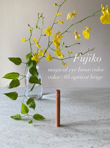 マジカルアイブロウカラー 05 アプリコットベージュ/Fujiko/眉マスカラを使ったクチコミ(1枚目)
