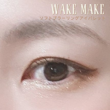 ソフトブラーリングアイパレット/wakemake/アイシャドウパレットを使ったクチコミ(4枚目)