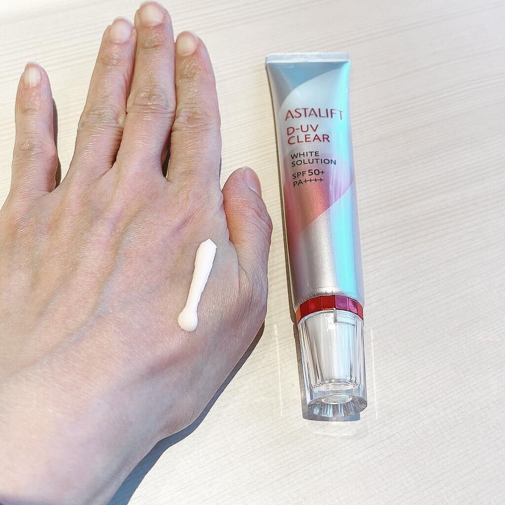 D-UVクリア ホワイトソリューション/アスタリフト/日焼け止めクリームを使ったクチコミ(2枚目)