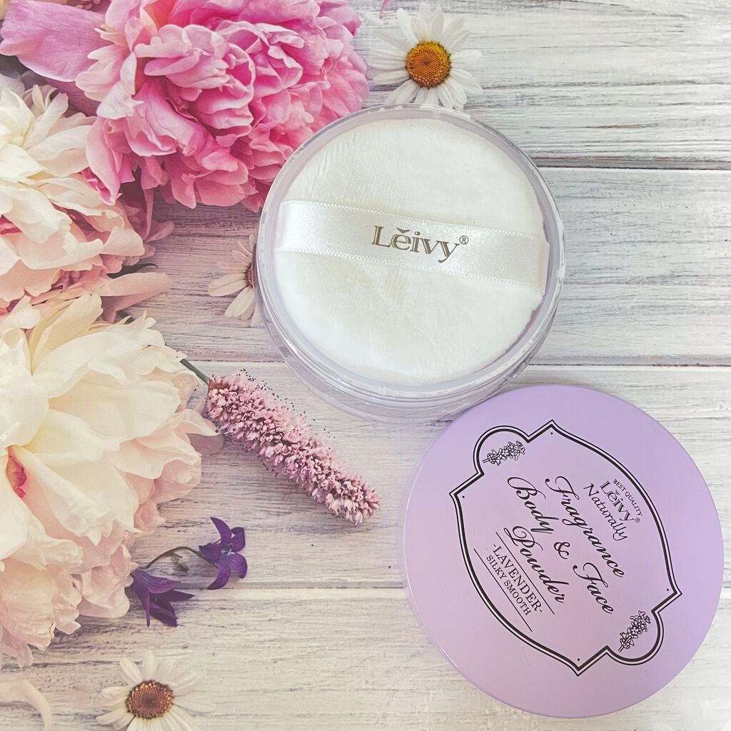 フレグランス ボディ&フェイスパウダー ラベンダー/Leivy/ルースパウダーを使ったクチコミ(5枚目)
