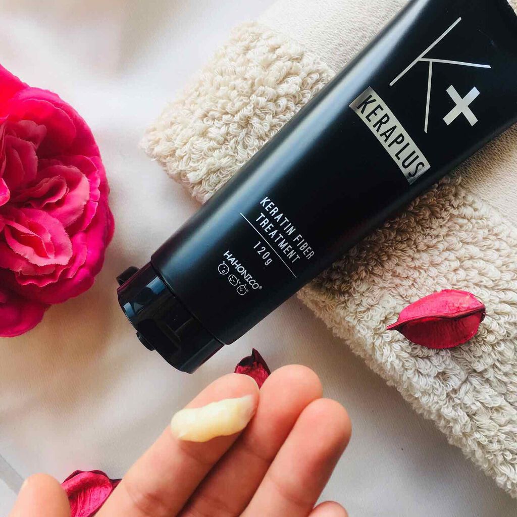 ハホニコ ケラプラス ファイバートリートメント/HAHONICO/洗い流すヘアトリートメントを使ったクチコミ（3枚目）