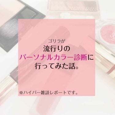 肩幅100点マウンテンゴリラ on LIPS 「しがないゴリラが、巷で流行りのパーソナルカラー診断に行ってみた..」（1枚目）