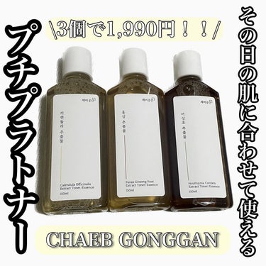スキンケアトナー/CHAEB GONGGAN/化粧水を使ったクチコミ（1枚目）