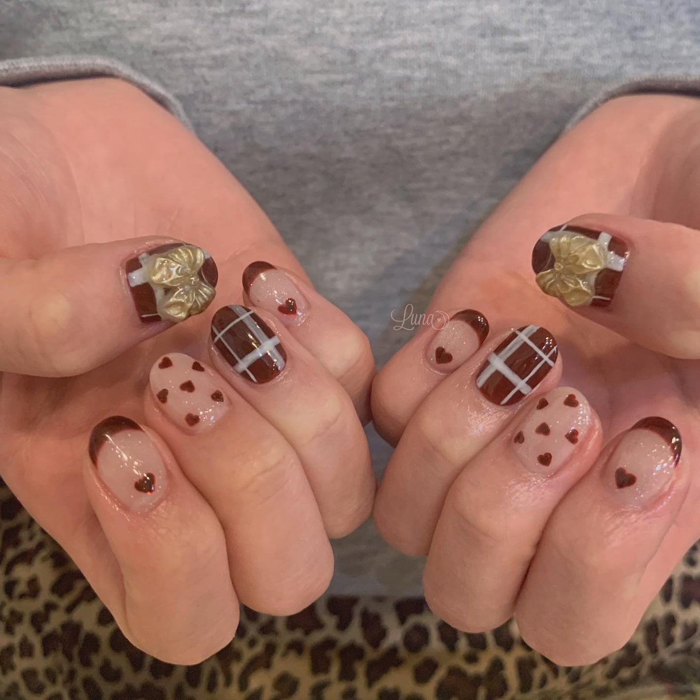 Iuna. Mizuki on LIPS 「.@kitty_nome様のデザインお持ち込みアレンジです🍫✨..」(1枚目)