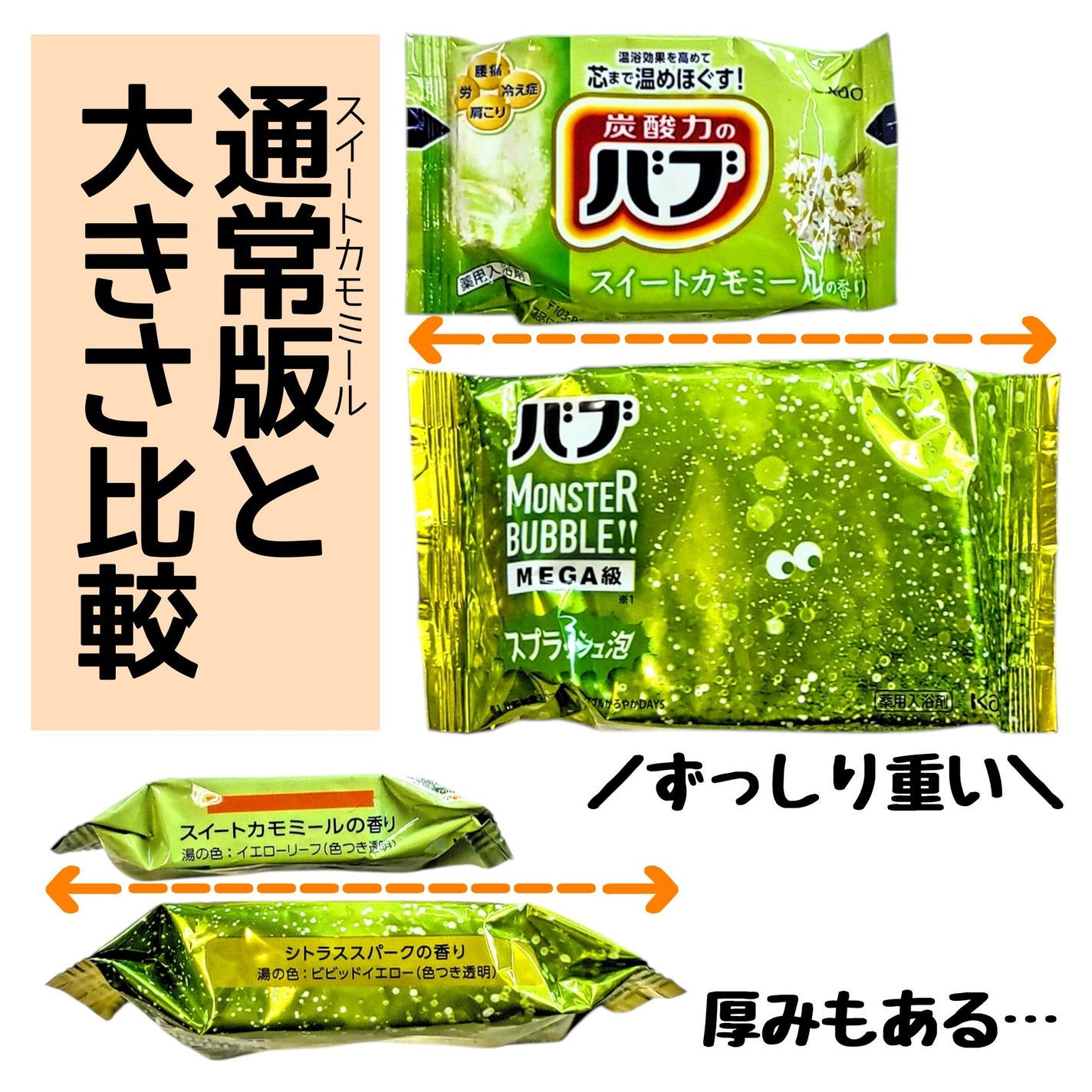 バブ モンスターバブルMEGA級 マーブル泡 ラベンダーカクテルの香り/バブ/炭酸系入浴剤を使ったクチコミ(4枚目)