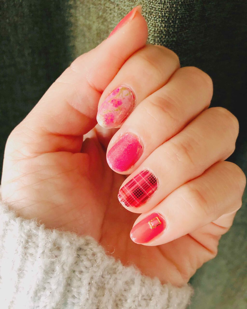 しずくネイルシール/キャンドゥ/ネイルシールを使ったクチコミ(1枚目)