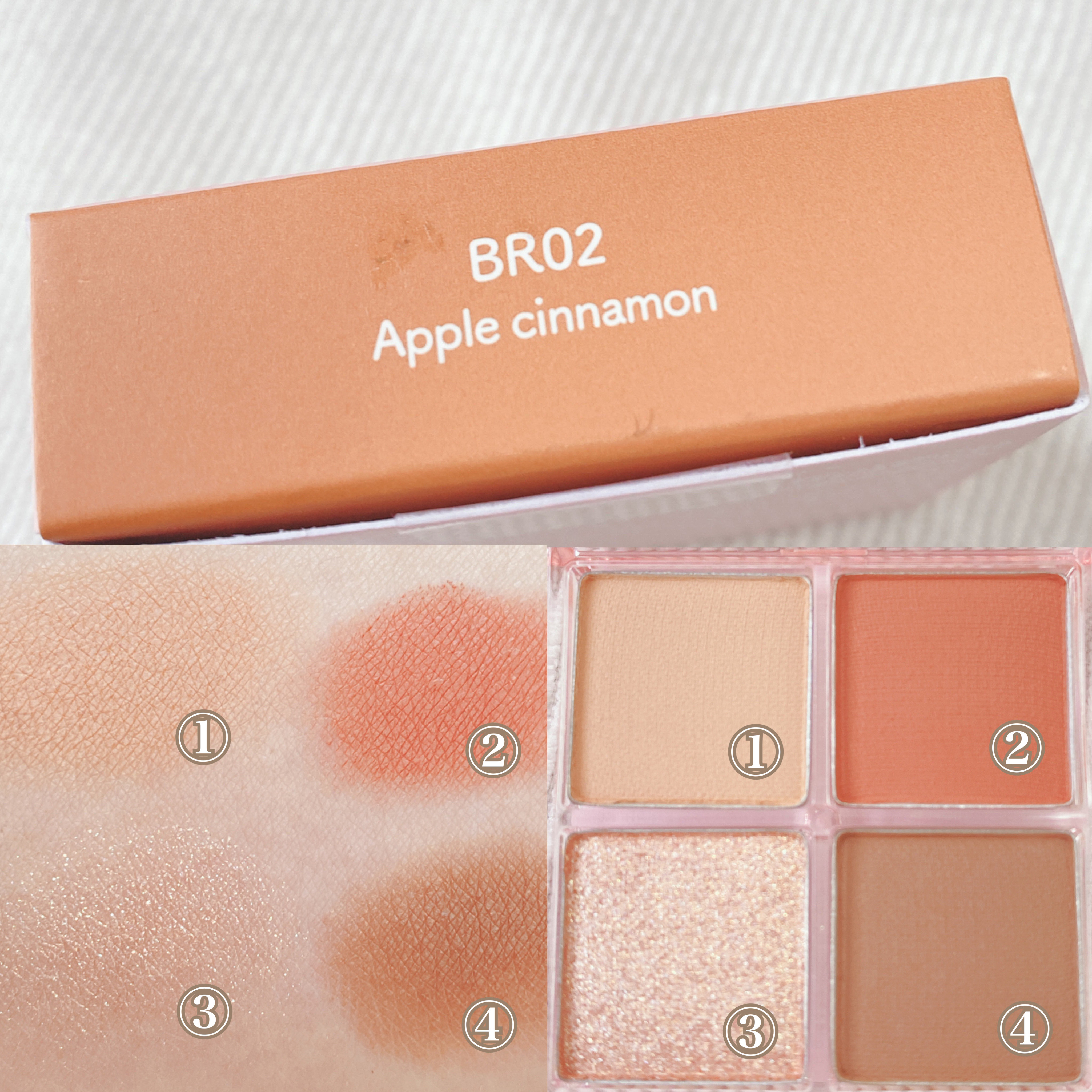 アンドバイロムアンド　メロウアイパレット/&nd by rom&nd/アイシャドウパレットを使ったクチコミ（2枚目）