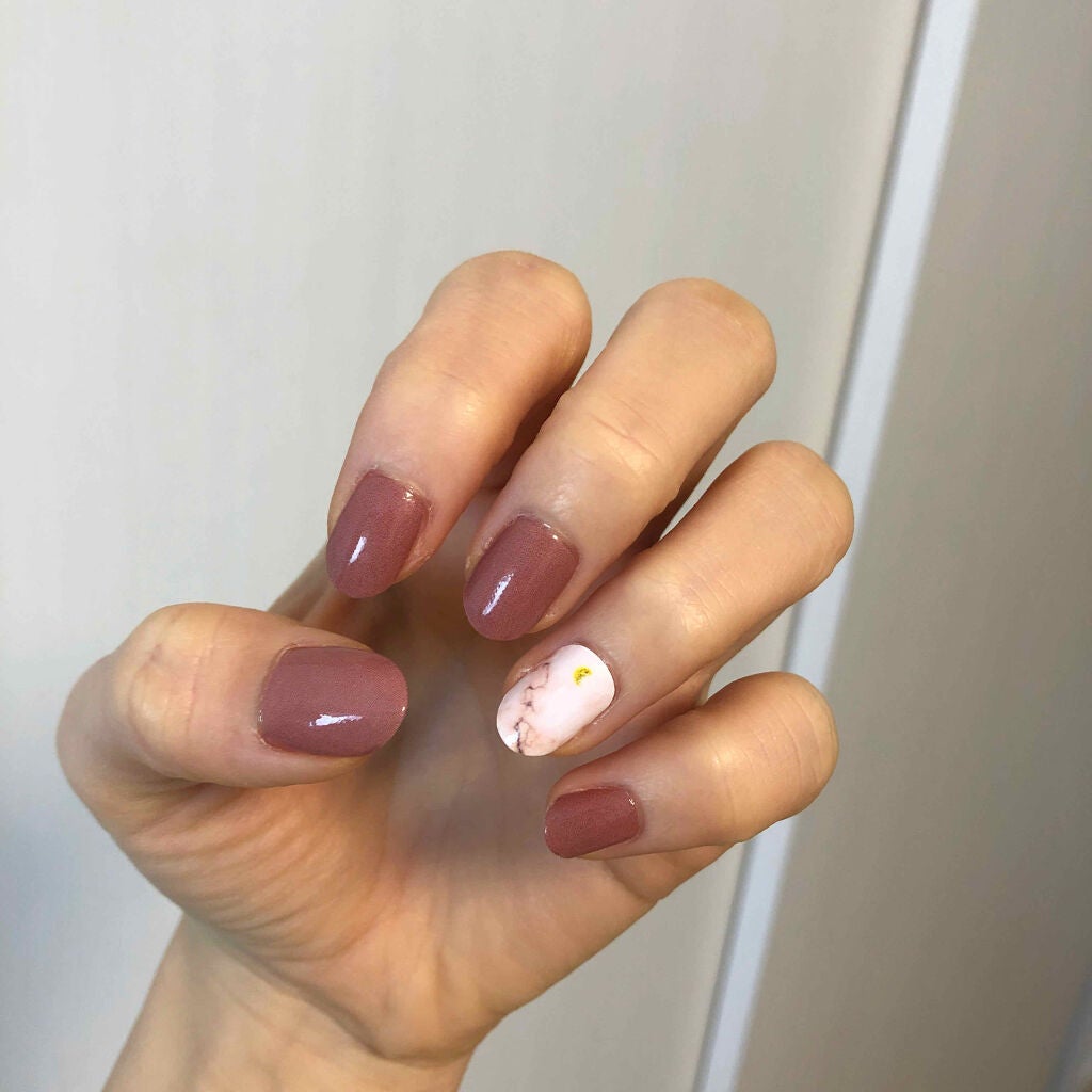 ネイルシール/Qoo10/ネイルシールを使ったクチコミ(1枚目)