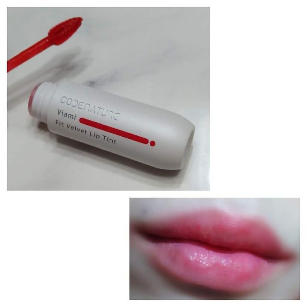 ビアミフィットリップ&チーク/CODENATURE/リップグロスを使ったクチコミ(4枚目)
