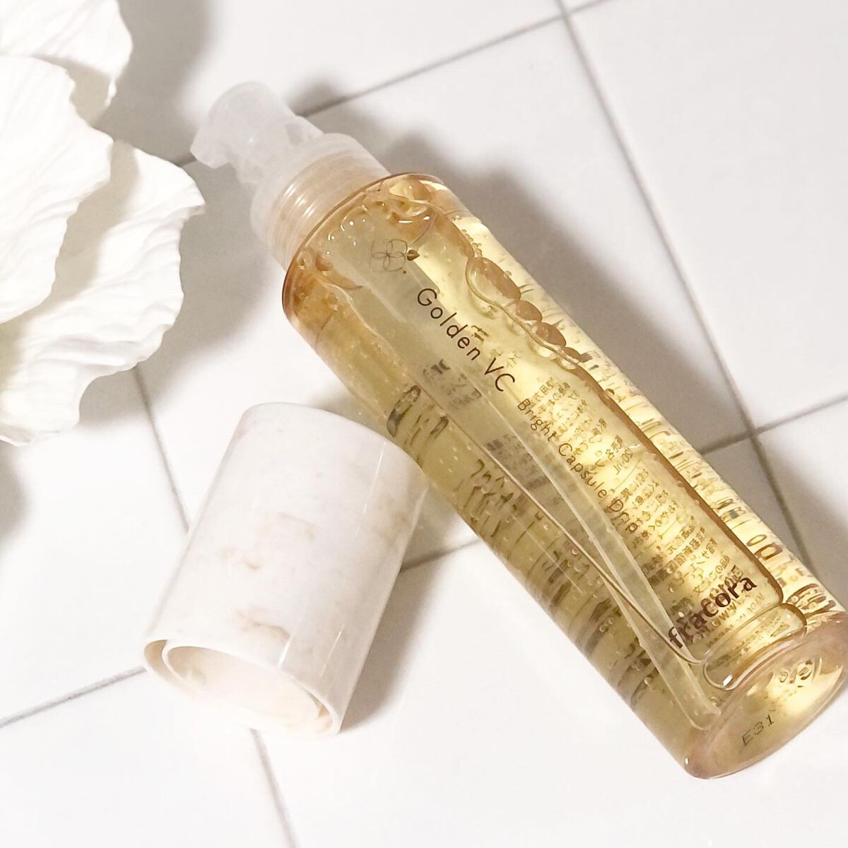 ゴールデンVC ブライト アクアクリーム/fracora/フェイスクリームを使ったクチコミ（3枚目）