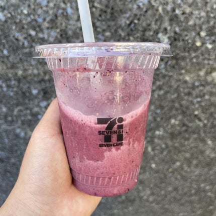 お店で作る!ダブルベリーヨーグルトスムージー/セブンイレブン/ドリンクを使ったクチコミ(1枚目)