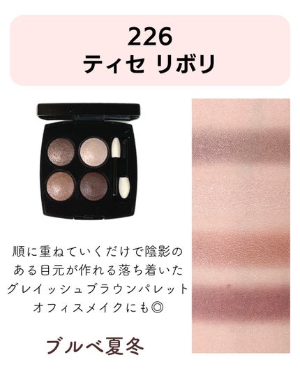 レ キャトル オンブル/CHANEL/アイシャドウパレットを使ったクチコミ(4枚目)