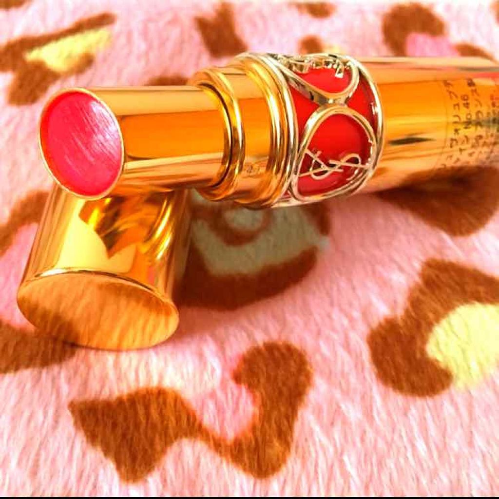 ルージュ ヴォリュプテ シャイン/YVES SAINT LAURENT BEAUTE/口紅を使ったクチコミ(3枚目)