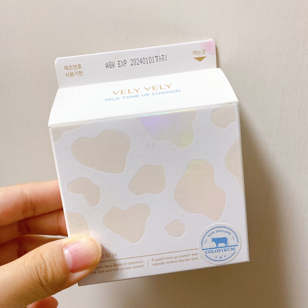 ミルクトーンアップクッション/VELY VELY/クッションファンデーションを使ったクチコミ(9枚目)