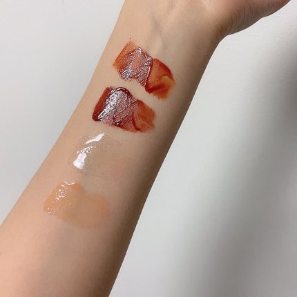 グラスティングウォーターグロス/rom&nd/リップグロスを使ったクチコミ(3枚目)