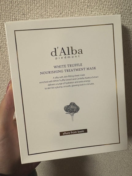 ホワイトトリュフナリシングトリートメントマスク/ダルバ/シートマスク・パックを使ったクチコミ(1枚目)
