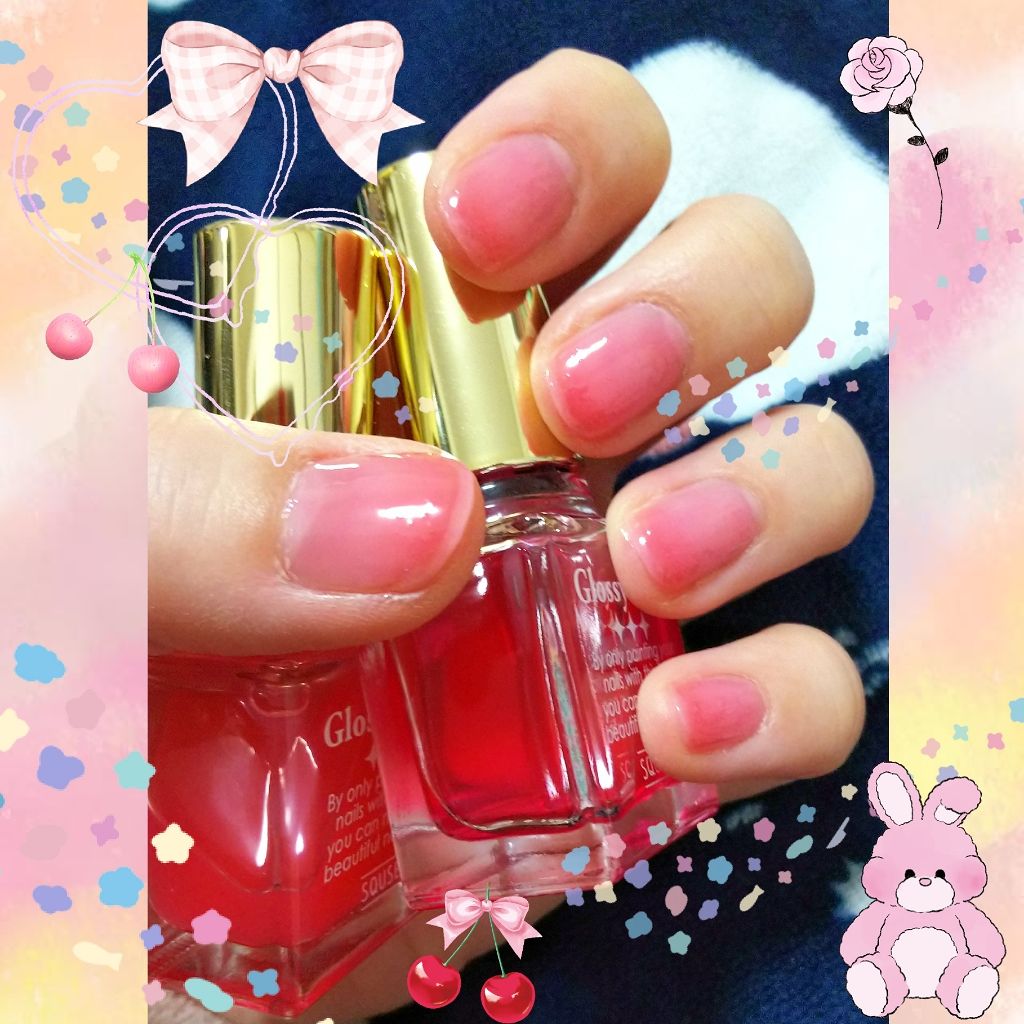 グロッシーコート/スキューズミー/オールインワンネイルを使ったクチコミ（1枚目）