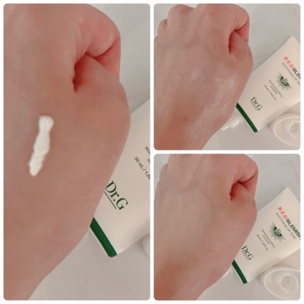 レッドブレミッシュスージングアップサン/Dr.G/日焼け止めクリームを使ったクチコミ(2枚目)