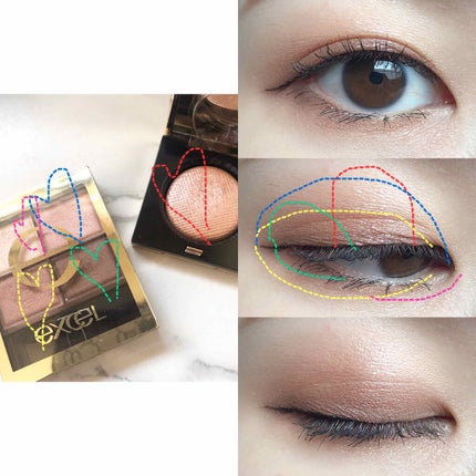 スキニーリッチシャドウ/excel/アイシャドウパレットを使ったクチコミ(4枚目)