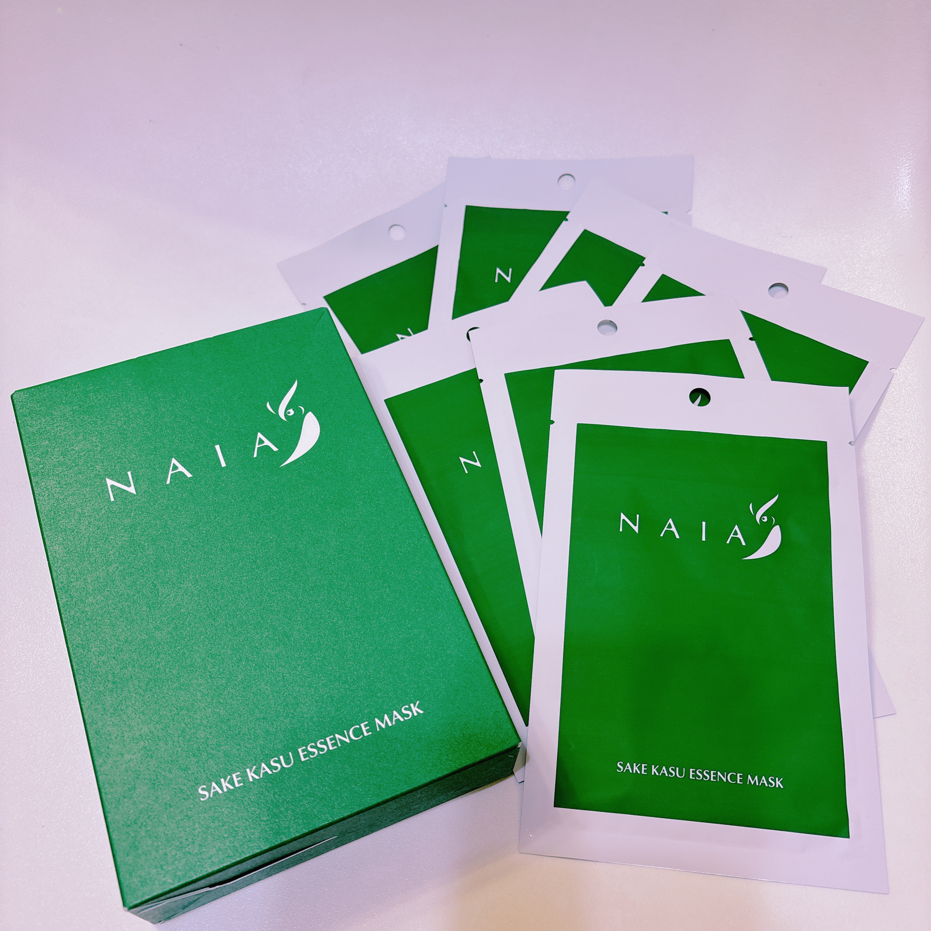 酒粕フェイスマスク 7枚入り（個包装）/NAIA/シートマスク・パックを使ったクチコミ（2枚目）