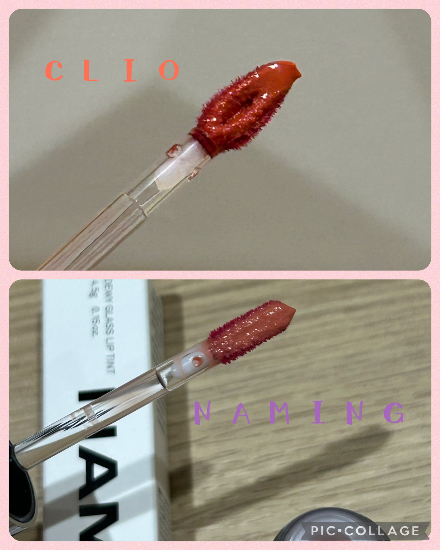 ネーミング デューイグラス リップティント 03/NAMING./リップティントを使ったクチコミ（3枚目）