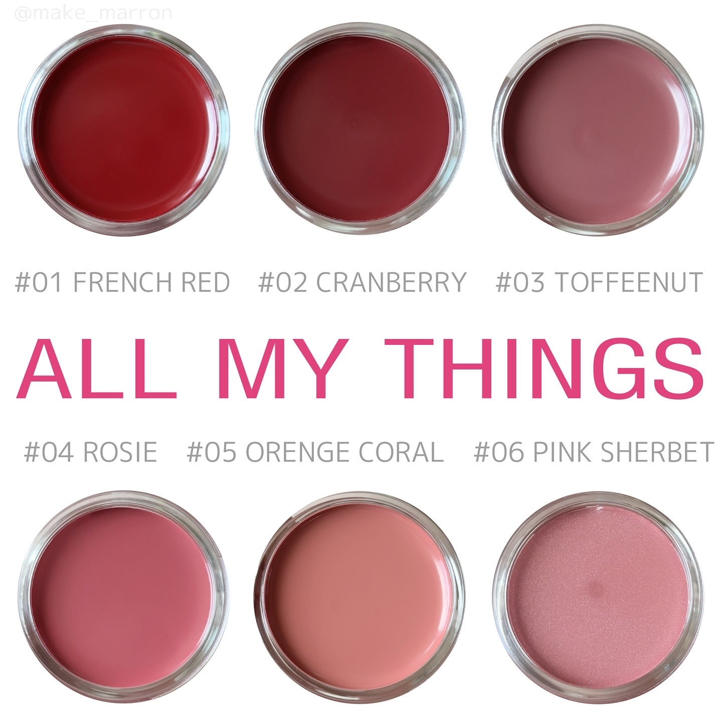 オールマイシングス トゥルービューティー リップバームトゥチーク 02 クランベリー(Cranberry)/all my things/リップバームを使ったクチコミ（1枚目）
