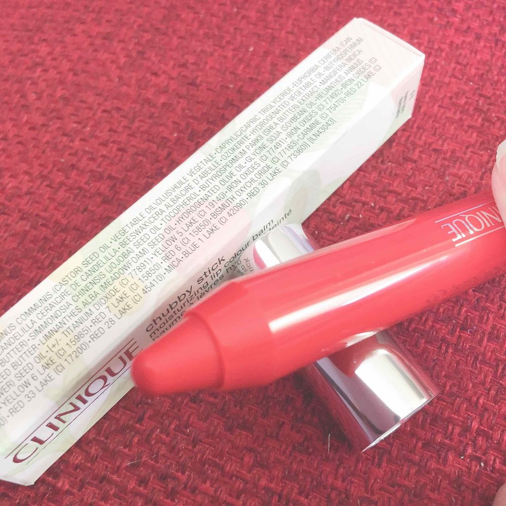 チャビー スティック モイスチャライジング リップ カラー バーム/CLINIQUE/口紅を使ったクチコミ(1枚目)