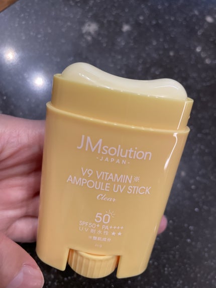 V9ビタミンアンプルUVスティック CLEAR/JMsolution/日焼け止めスティックを使ったクチコミ(2枚目)