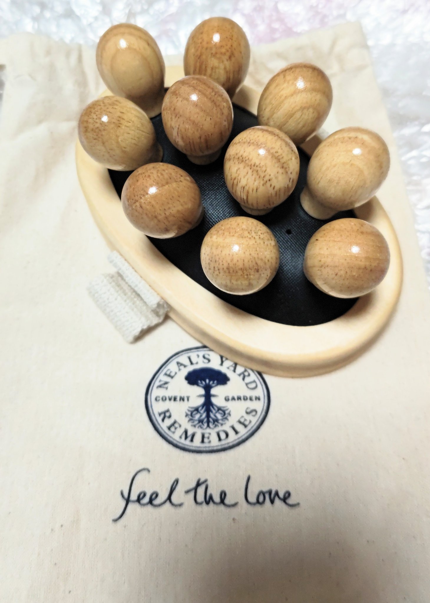 ツボマッサージローラー （コットンバッグ入り）/ニールズヤード レメディーズ/ボディローラーを使ったクチコミ（1枚目）