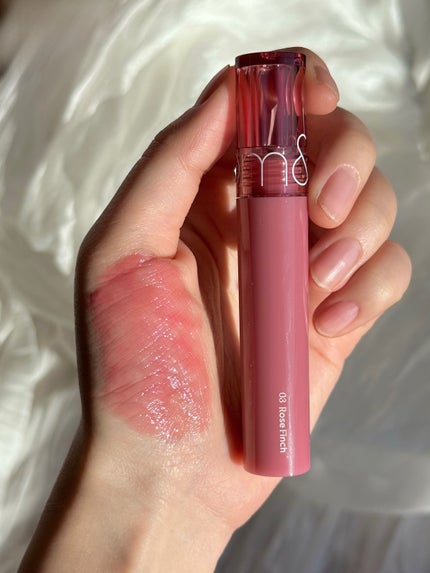 グラスティングカラーグロス/rom&nd/リップグロスを使ったクチコミ(3枚目)