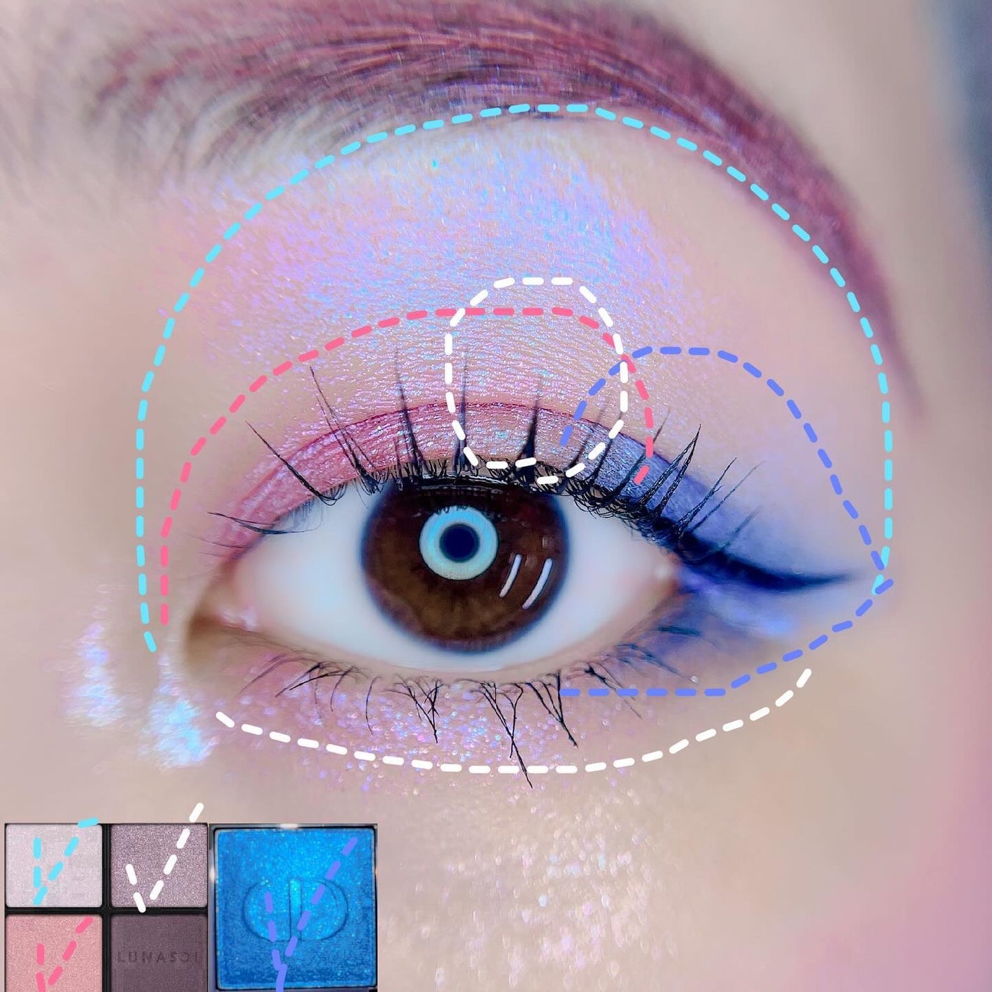 アイカラーレーション/LUNASOL/アイシャドウパレットを使ったクチコミ(2枚目)