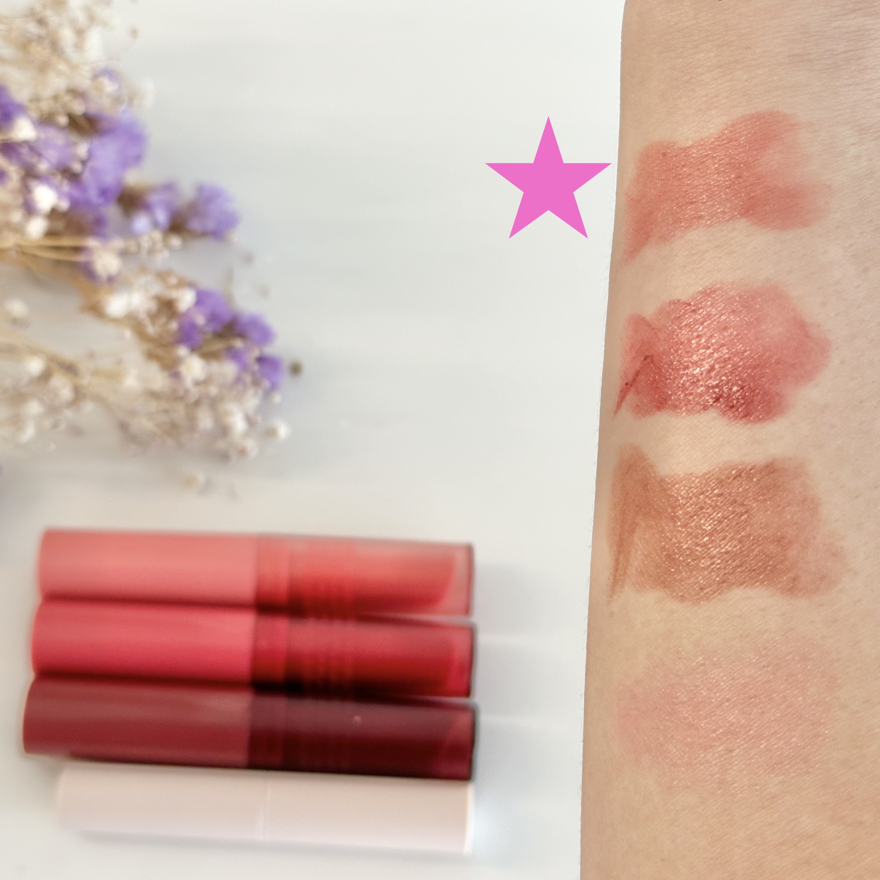 ティントマイスターリップ 01 運命ピンク/iDIMPLE/リップティントを使ったクチコミ（3枚目）