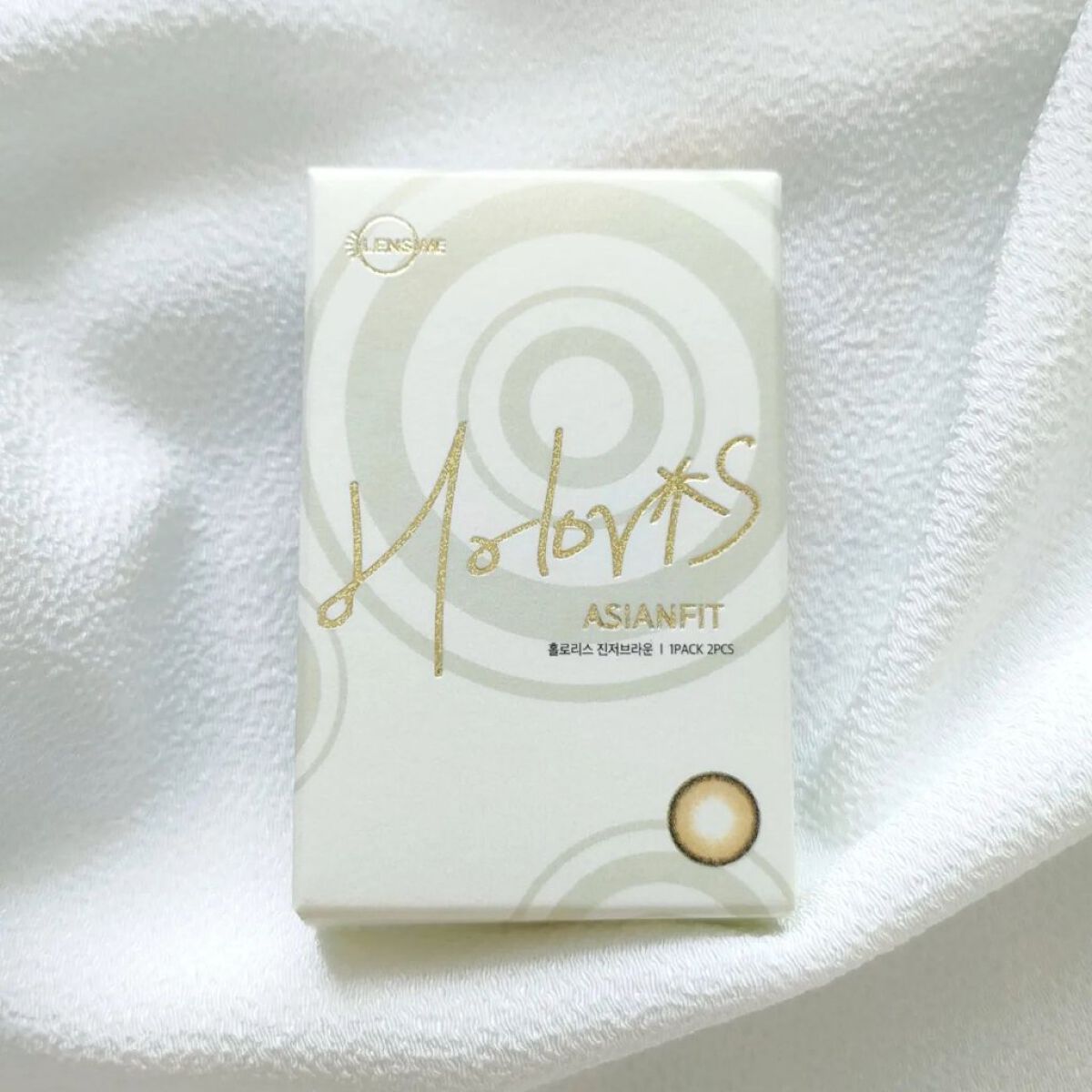 ホロリスサンドベージュ/カラコンぴあ/カラーコンタクトレンズを使ったクチコミ（2枚目）