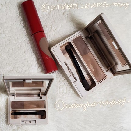 アイブロウパウダー/ナチュラグラッセ/パウダーアイブロウを使ったクチコミ(2枚目)