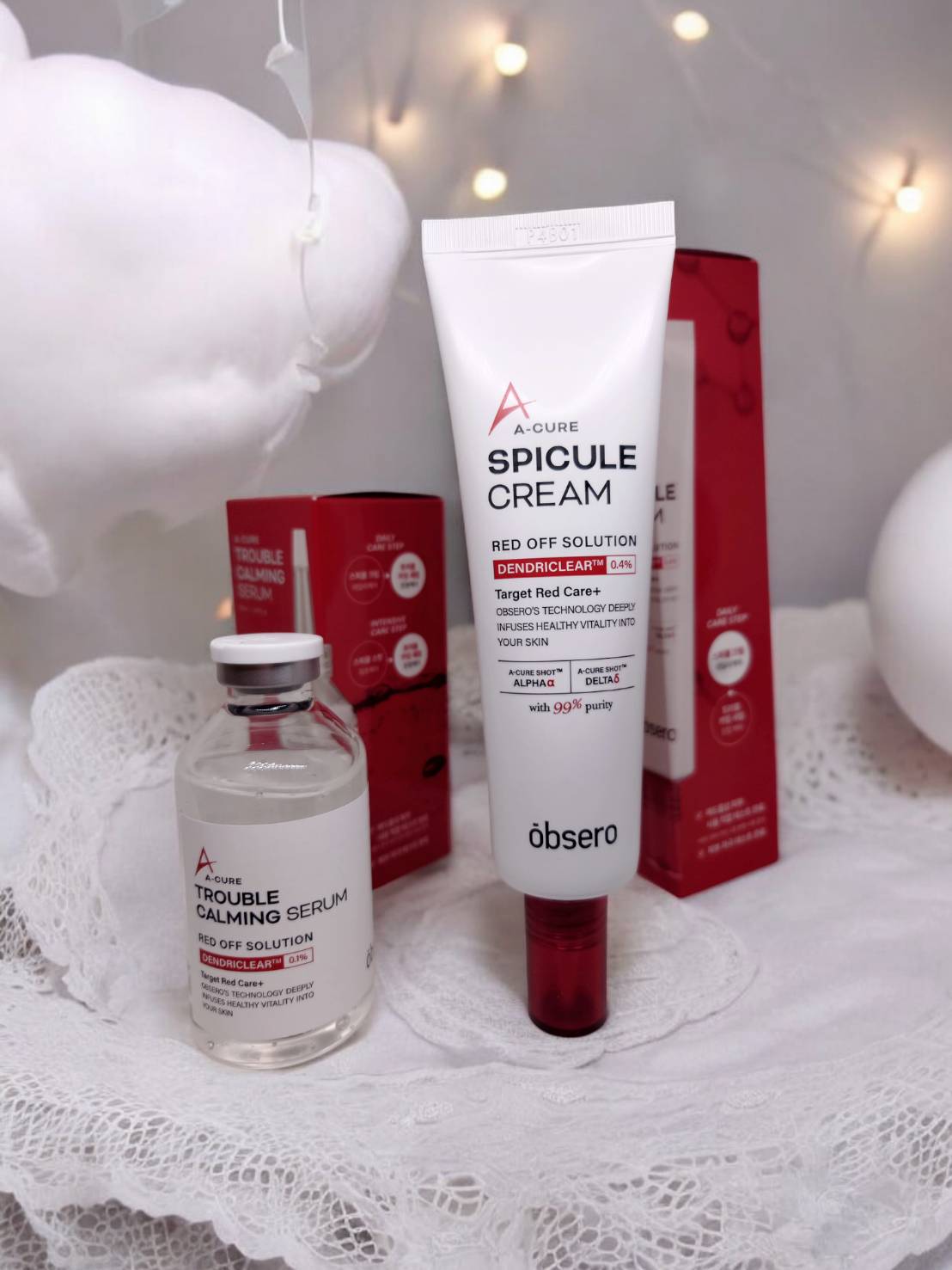 エーキュアトラブルカーミングセラム/obsero/美容液を使ったクチコミ（1枚目）