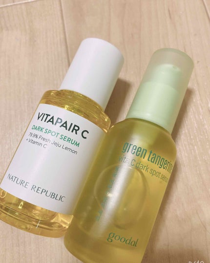 グリーンタンジェリン ビタC ダークスポットケアセラム/goodal/美容液を使ったクチコミ(1枚目)