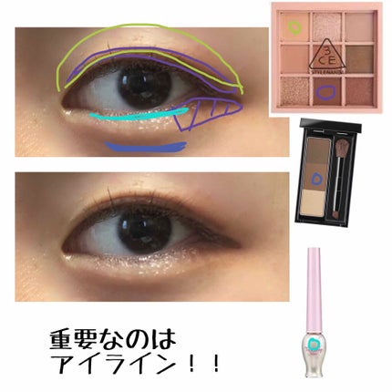 ティアー アイライナー/ETUDE/リキッドアイライナーを使ったクチコミ(3枚目)