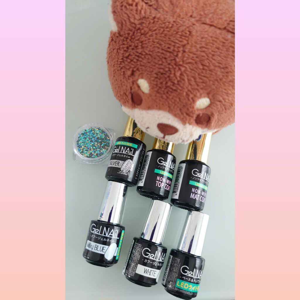 ジェルネイル（ライト対応）/セリア/ジェルネイルを使ったクチコミ（3枚目）