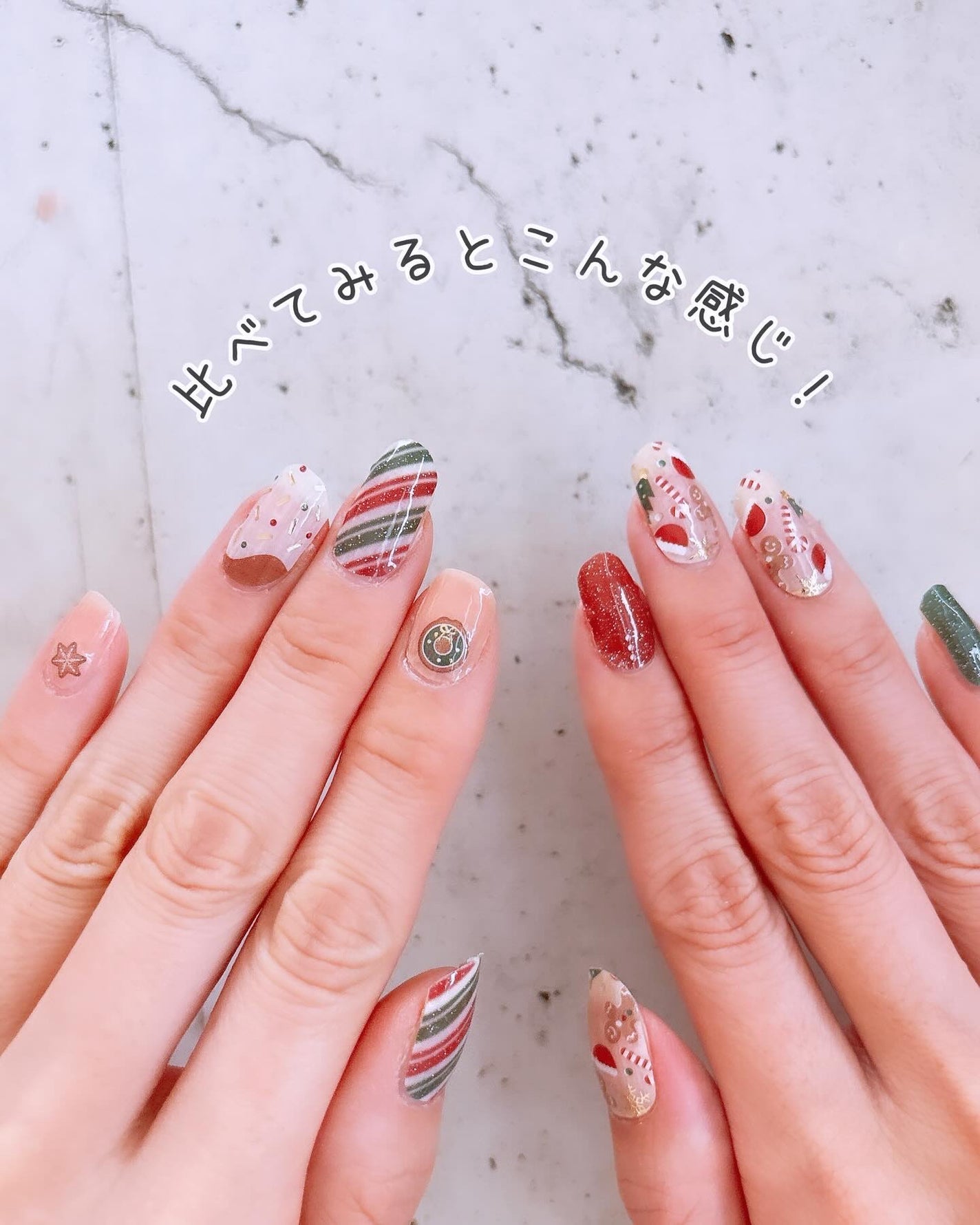 オーバルネイルシール/DAISO/ネイルシールを使ったクチコミ(7枚目)