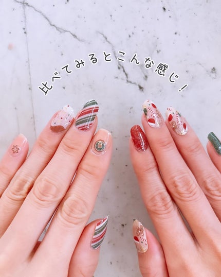 オーバルネイルシール/DAISO/ネイルシールを使ったクチコミ(7枚目)