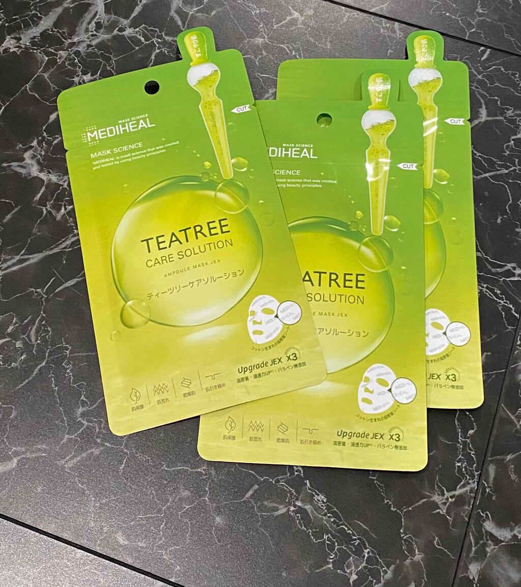 ティーツリーケアソリューション アンプルマスクJEX/MEDIHEAL/シートマスク・パックを使ったクチコミ(2枚目)