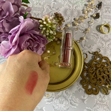 フェザーマットリップスティック/INTO U/口紅を使ったクチコミ(3枚目)