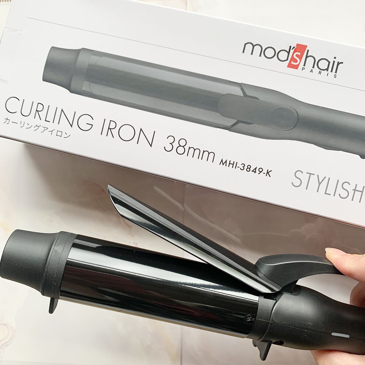 スタイリッシュ カーリングアイロン 38mm MHI-3849-K/mod's hair/カールアイロンを使ったクチコミ（2枚目）